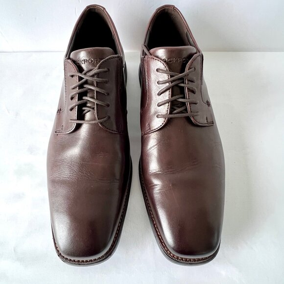 Rockport Total Motion Amalfi Plain Toe, Dark Brown Shoes, Size 11, EC - Picture 4 of 14